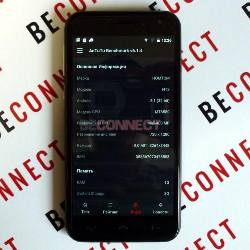 Homtom HT3 Black